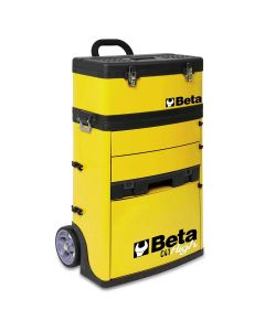 BTA041000012 image(0) - Beta Tools USA Mobile Tool Utility Cart with 3 Slide-Out Drawers and Removable Top Box with Carry Handle