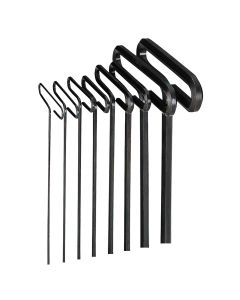 EKL33168 image(0) - HEX KEY SET 8 PC T-HANDLE 6IN SAE 3/32-1/4IN.