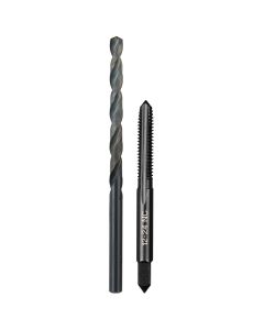 MLW49-57-5530 image(0) - Milwaukee Tool 12-24 NC Straight Flute Plug Tap & #16 Drill Bit