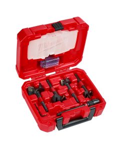 MLW49-22-5100 image(2) - Milwaukee Tool 5PC SwitchBlade Selfeed Bit Plumber's Kit