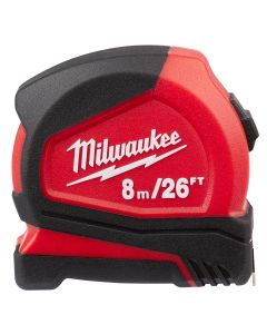 MLW48-22-6626 image(0) - Milwaukee Tool 8m/26ft Compact Tape Measure