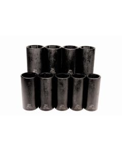 KTI38201 image(1) - K Tool International 9 Piece 1/2" Drive 6 Point Metric Impact Socket Set