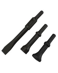 Astro Pneumatic Chisel and Hammer Bit 3-Piece Set with .498 Shank