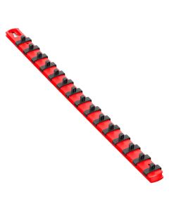 ERN8322 image(0) - 18&rdquo; Socket Organizer with 22 Dura-Pro HD Clips - Red - 1/4"