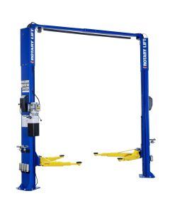 Rotary 10,000 Lbs 2 Post Asymmetric With Patent Pending Av Arms.  Includes Round & Truck Adapters With 3 1/2" & 5 1/4" Extensions With Storage Rack. Shortest Arm Retraction In The Industry. Drive Thru Clearance 95 1/4", Min Ceiling Height 12', Min Adaptew