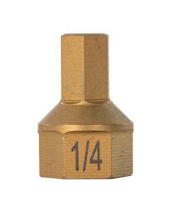 Mayhew 1/4" SAE Hex Dual Drive Bit, 7/16" Drive