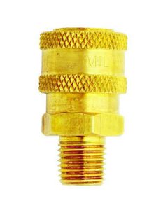 Milton Industries 1/4" Male Straight Thru Coupler