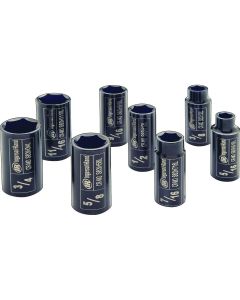 IRTSK3H8LN image(0) - Ingersoll Rand 3/8" Drive Hex Deep SAE Impact Socket Set, 8-Piece