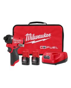 MLW3453-22 image(1) - Milwaukee Tool M12 FUEL 1/4" Hex Impact Driver Kit