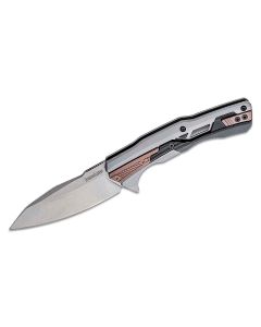 KER2095 image(0) - Kershaw Endgame Manual Open Frame Lock Spear Point Blade EDC Folding Pocket Knife - Silver/Black