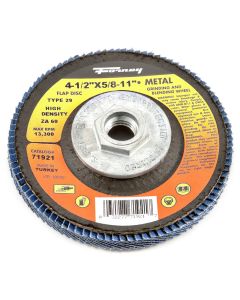 FOR71921 image(0) - Flap Disc, High Density, Type 29, 4-1/2 in x 5/8 in-11, ZA60