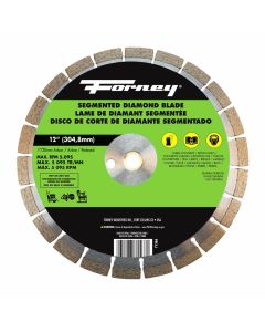 FOR71566 image(0) - Forney Industries Diamond High Speed Contractor Blade, 12 in