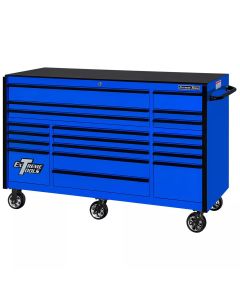 EXTRX722519RCBLBK-X image(0) - Extreme Tools RX Series 72" 19 Drawer 25" Dp Roller Cabinet Blck