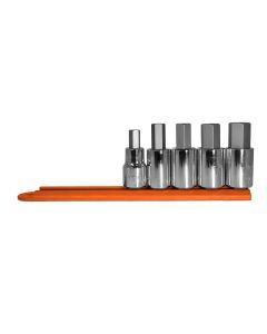 MAY16020 image(0) - 5 PC METRIC HEX SOCKET BIT SET