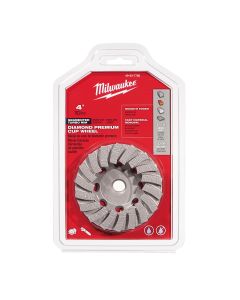 MLW49-93-7780 image(0) - Milwaukee Tool 4" Diamond Cup Wheel Segmented-Turbo