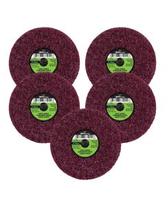 FOR71607 image(0) - Quick Change Surface Prep Pad, Medium Grit, 3 in (5-Pack of Forney 71911)