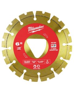 MLW49-93-7265 image(0) - Milwaukee Tool Yellow 6&rdquo; x .100&rdquo; Diamond Blade for Green Concrete