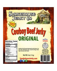 THS689107-960112 image(0) - Smokehouse Jerky 4oz Cowboy Cut Original Beef Jerky