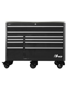 Homak Manufacturing 60 in. HXL 10-Drawer Roller Cabinet - Black