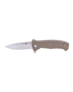 Sunex Knife S2020 LLSA 8Cr 56HRC Satin 3.6in Trad GlNylon Coyote