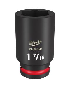 MLW49-66-6346 image(0) - Milwaukee Tool SHOCKWAVE Impact Duty  3/4"Drive 1-7/16" Deep 6 Point Socket