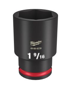 MLW49-66-6239 image(0) - Milwaukee Tool SHOCKWAVE Impact Duty  1/2"Drive 1-9/16" Deep 6 Point Socket