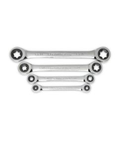 KDT9224D image(1) - GearWrench 4 Pc. Double Box Ratcheting E-Torx&reg; Wrench Set