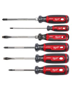 MLWMT200-6 image(0) - Milwaukee Tool 6PC Cushion Grip Screwdriver Set (USA)