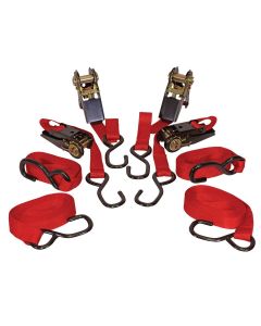 KTI73870 image(0) - Tie Down 4PK 1 IN X 15FT Ratcheting