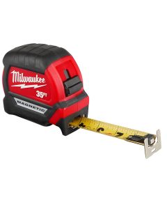 MLW48-22-0335 image(0) - Milwaukee Tool 35ft Compact Wide Blade Magnetic Tape Measure