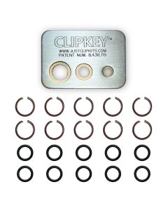 JSCMCTCK5010 image(0) - CLIPKEY SET WITH 10 SETS OF 1/2" FRICTION RINGS & O-RINGS