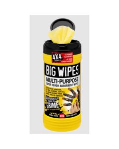 BWP6002-0048-2 image(0) - Case of 8 Big Wipes Multi-Purp Antibacterial Hand Sanitizing Wipes 80 Count (8"x11.5" wipe)