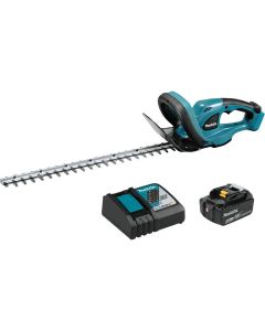 MAKXHU02M1 image(0) - Makita 18V Cordless 22" Hedge Trimmer Kit Includes (1) 18V LXT 4.0 Ah Battery and Rapid Charger