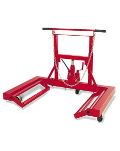 INT3577 image(0) - American Forge & Foundry AFF - Wheel Dolly - 1,500 Lbs. Capacity - Hydraulic Lift - Single or Dual Wheel - Heavy Duty