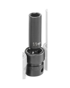 GRE1011UMD image(0) - Grey Pneumatic SOC 11MM 3/8D IMP UNIV 6PT DP BLK