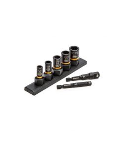 KDT83911 image(0) - GearWrench 7 Pc. 1/4" & 3/8" Drive SAE Bolt Biter&trade; Impact Extraction Socket Set