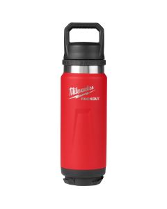 MLW48-22-8396R image(0) - Milwaukee Tool PACKOUT 24oz Insulated Bottle with Chug Lid