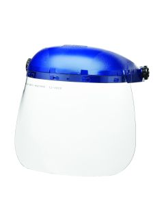 Sellstrom- Face Shield - 390 Series - 8" x 12" x 0.040" Window - Clear - Universal Hard Hat Slot Adaptor Headgear - Single Crown