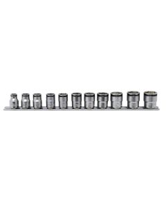 Ko-ken USA 3/8 Sq Dr NUT GRIP&Acirc;&reg; Socket Set 8mm-19mm - 11 piece - RS3450M/11