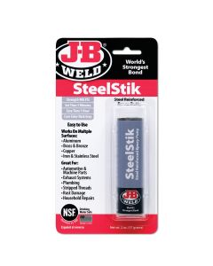 JBW8267S image(0) - J B Weld J-B Weld 8267-S SteelStik Steel Reinforced Epoxy Putty Stick - 2 oz.