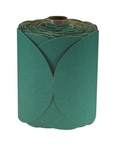 MMM1506 image(0) - 3M GREEN FRE-CUT DISC ROLLS STIKIT 80D 6IN 100/ROLL