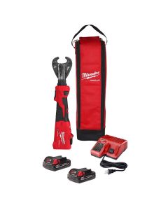 MLW2978-22 image(0) - Milwaukee Tool M18 FORCE LOGIC 6T Linear Utility Crimper Kit w/ Snub Nose Jaw