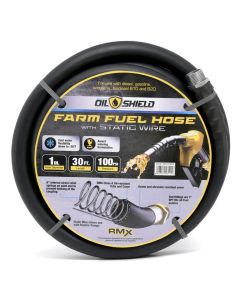 BluBird OilShield 1" Fuel Transfer Hose with MNPT Fittings for Gasoline, Diesel, Biodiesel and Kerosene - 30 Feet