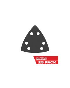 MLW49-25-2025 image(1) - Milwaukee OPEN-LOK 3-1/2" TRIANGLE SANDPAPER VARIETY PACK 25PC