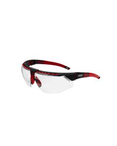Uvex Avatar Glasses Blk/red, Clear Hc