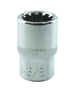 KTI20012 image(0) - K Tool International Spline Socket 3/8", 1/4" DR