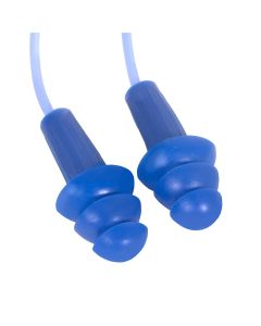 SRW13822 image(0) - Jackson Safety Jackson Safety - Earplugs - H20 Metal Detectable - Reusable  - Corded - Blue - NRR 26 - Buk Buy (100 Pair Per Dispenser Box,, 4 Boxes Per Carton)