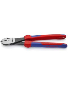 KNP7402250TBKA image(0) - KNIPEX HIGH LEVERAGE DIAGONAL CUTTING PLIERS