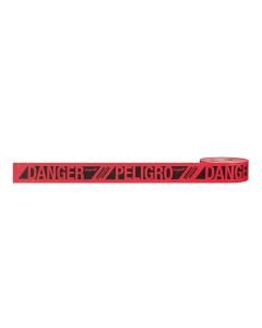 Milwaukee Tool 500 ft. Reinforced Red Barricade Tape - Danger/Peligro