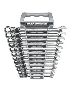 KDT85698 image(0) - GearWrench 12 PC XL LOCKING FLEX HEAD RATCHETING SET